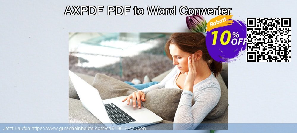 AXPDF PDF to Word Converter verblüffend Sale Aktionen Bildschirmfoto