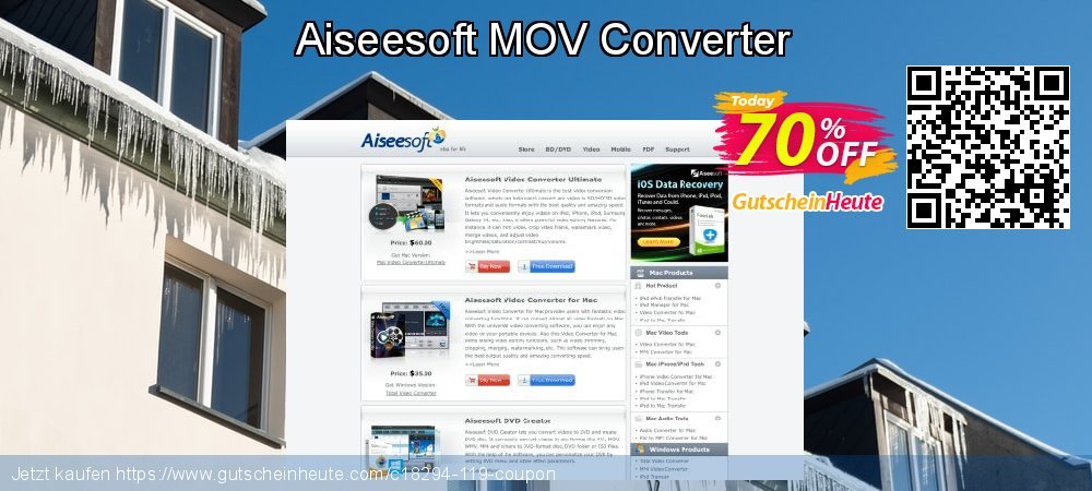 Aiseesoft MOV Converter unglaublich Sale Aktionen Bildschirmfoto