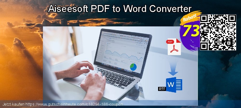 Aiseesoft PDF to Word Converter super Beförderung Bildschirmfoto