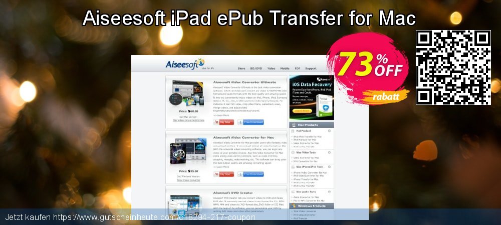 Aiseesoft iPad ePub Transfer for Mac super Preisreduzierung Bildschirmfoto