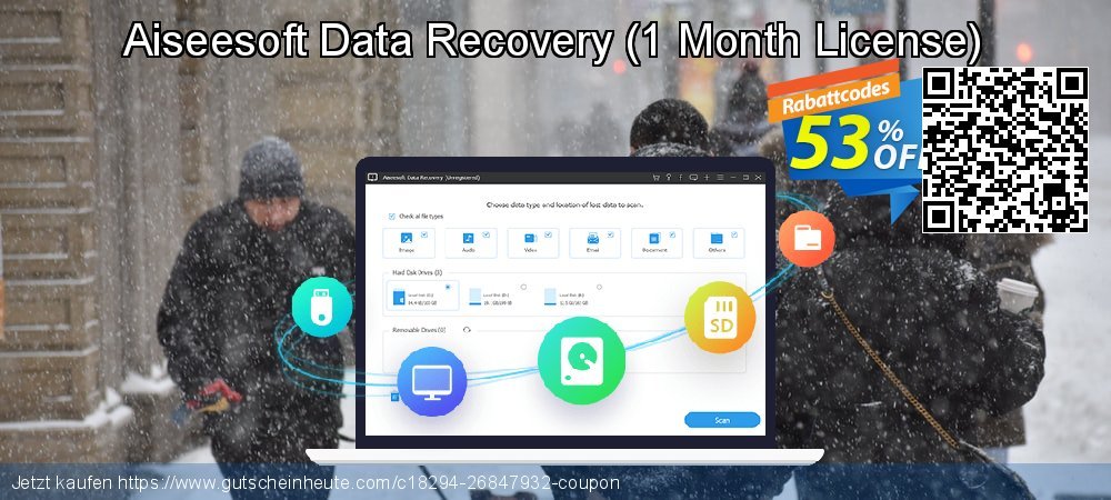 Aiseesoft Data Recovery - 1 Month License  wundervoll Nachlass Bildschirmfoto