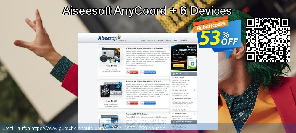 Aiseesoft AnyCoord + 6 Devices genial Ermäßigung Bildschirmfoto