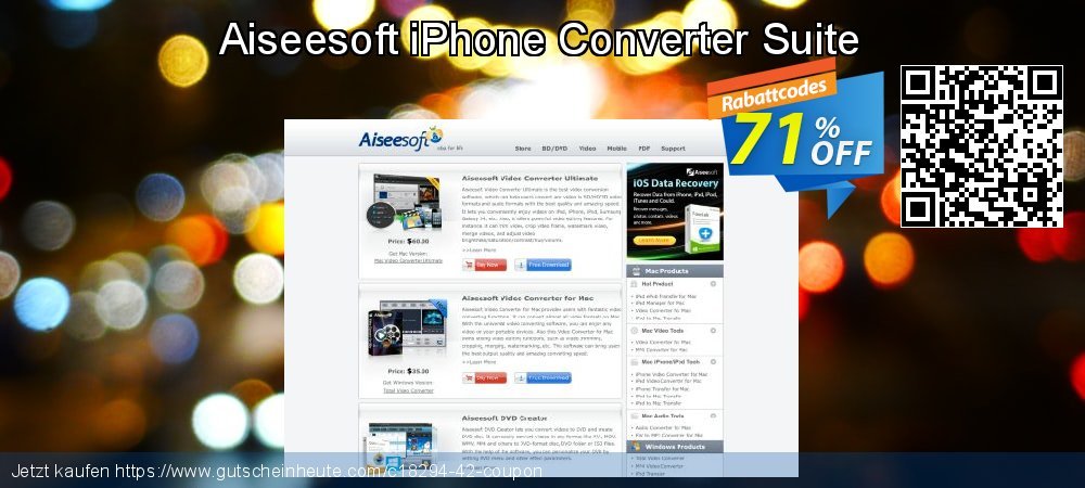Aiseesoft iPhone Converter Suite toll Verkaufsförderung Bildschirmfoto