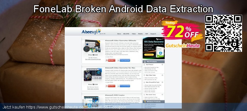 FoneLab Broken Android Data Extraction atemberaubend Preisreduzierung Bildschirmfoto