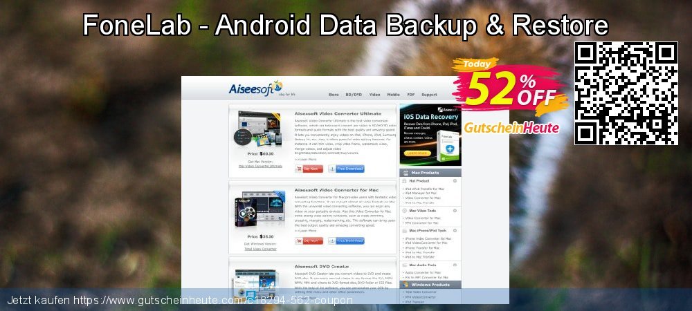 FoneLab - Android Data Backup & Restore überraschend Rabatt Bildschirmfoto
