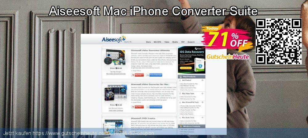 Aiseesoft Mac iPhone Converter Suite spitze Sale Aktionen Bildschirmfoto