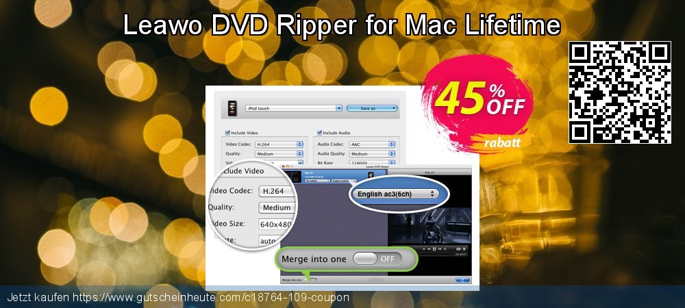 Leawo DVD Ripper for Mac Lifetime unglaublich Disagio Bildschirmfoto