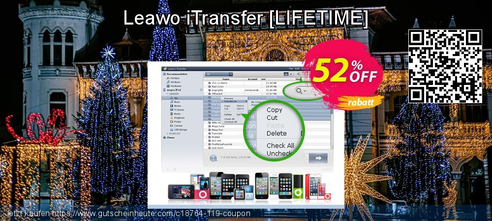 Leawo iTransfer  - LIFETIME  überraschend Rabatt Bildschirmfoto