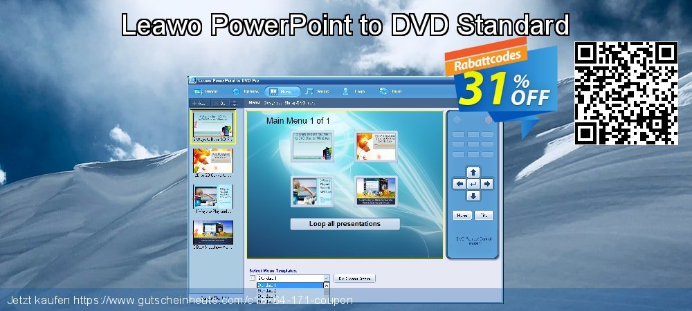 Leawo PowerPoint to DVD Standard erstaunlich Ermäßigungen Bildschirmfoto