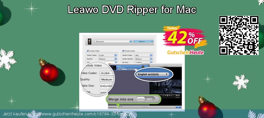 Leawo DVD Ripper for Mac wundervoll Preisnachlass Bildschirmfoto