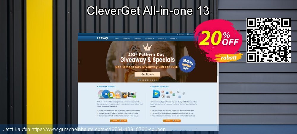 CleverGet All-in-one 13 großartig Rabatt Bildschirmfoto