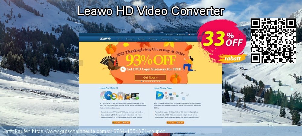 Leawo HD Video Converter großartig Verkaufsförderung Bildschirmfoto
