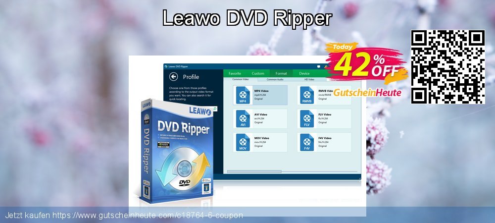 Leawo DVD Ripper wundervoll Diskont Bildschirmfoto