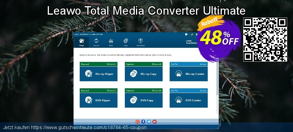 Leawo Total Media Converter Ultimate wundervoll Ausverkauf Bildschirmfoto