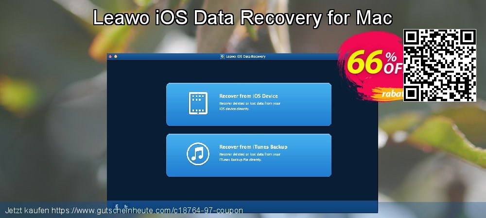 Leawo iOS Data Recovery for Mac überraschend Disagio Bildschirmfoto