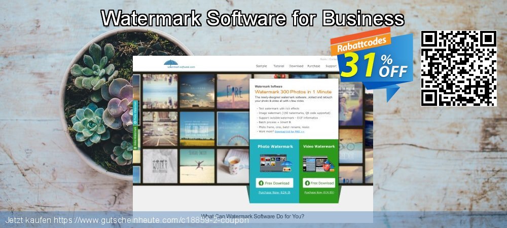 Watermark Software for Business klasse Sale Aktionen Bildschirmfoto