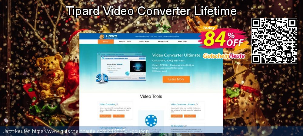 Tipard Video Converter Lifetime exklusiv Verkaufsförderung Bildschirmfoto