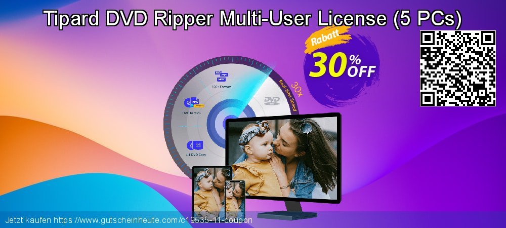 Tipard DVD Ripper Multi-User License - 5 PCs  aufregende Preisnachlass Bildschirmfoto