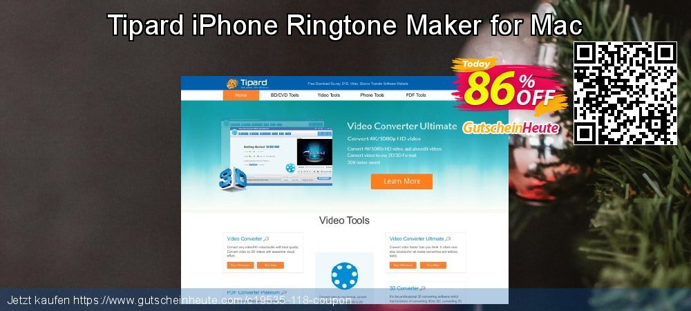 Tipard iPhone Ringtone Maker for Mac verblüffend Beförderung Bildschirmfoto