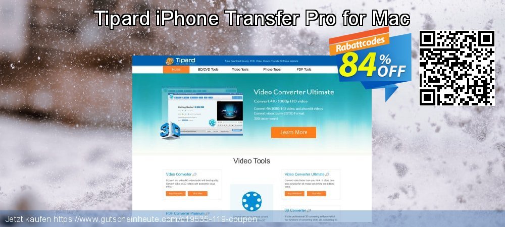 Tipard iPhone Transfer Pro for Mac wundervoll Sale Aktionen Bildschirmfoto
