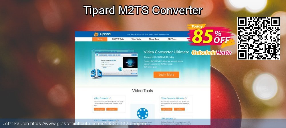 Tipard M2TS Converter spitze Preisnachlass Bildschirmfoto