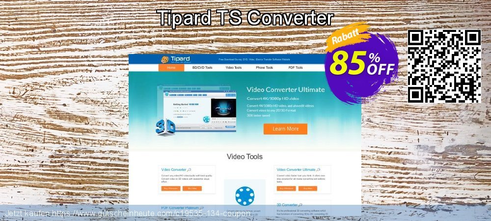 Tipard TS Converter exklusiv Beförderung Bildschirmfoto
