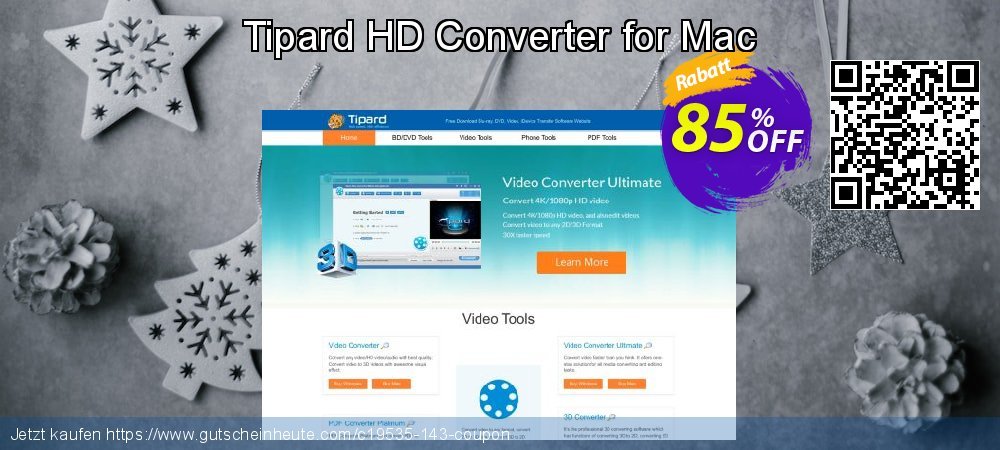 Tipard HD Converter for Mac großartig Ermäßigung Bildschirmfoto