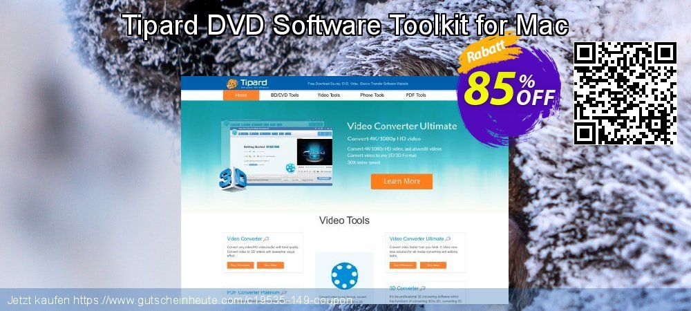 Tipard DVD Software Toolkit for Mac wundervoll Preisnachlass Bildschirmfoto