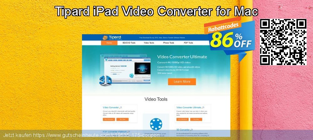 Tipard iPad Video Converter for Mac wunderbar Nachlass Bildschirmfoto