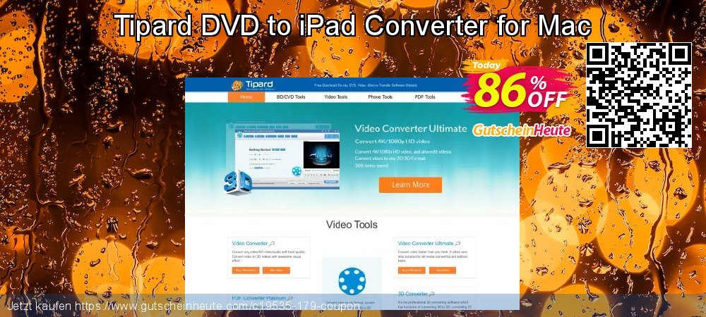 Tipard DVD to iPad Converter for Mac verblüffend Verkaufsförderung Bildschirmfoto