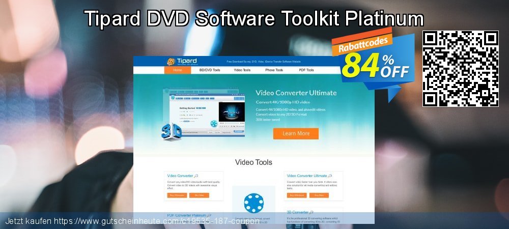 Tipard DVD Software Toolkit Platinum faszinierende Rabatt Bildschirmfoto