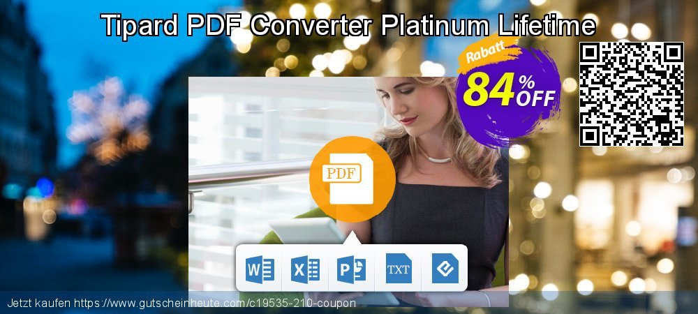 Tipard PDF Converter Platinum Lifetime verblüffend Diskont Bildschirmfoto