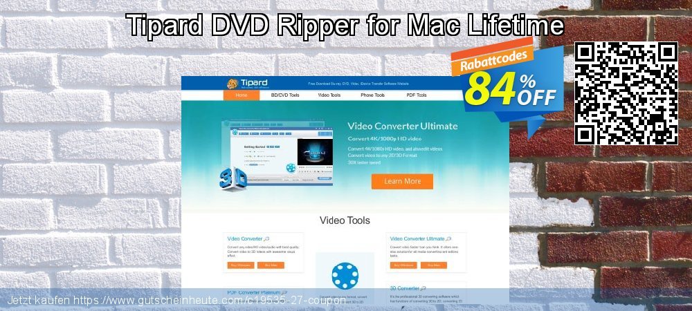 Tipard DVD Ripper for Mac Lifetime super Preisreduzierung Bildschirmfoto
