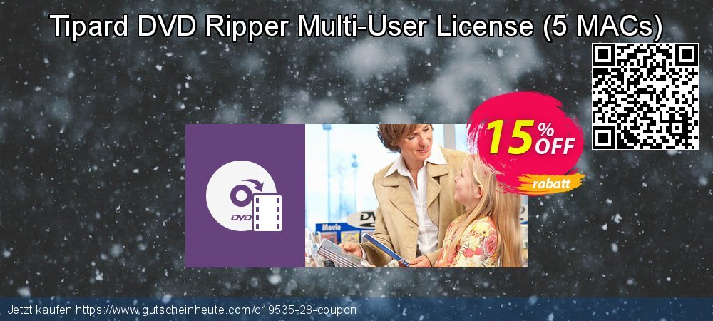 Tipard DVD Ripper Multi-User License - 5 MACs  wunderschön Preisnachlass Bildschirmfoto