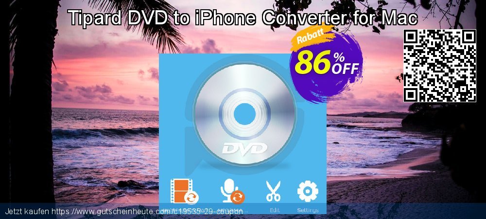 Tipard DVD to iPhone Converter for Mac verblüffend Förderung Bildschirmfoto