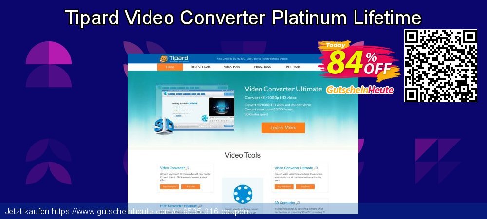 Tipard Video Converter Platinum Lifetime aufregende Ausverkauf Bildschirmfoto