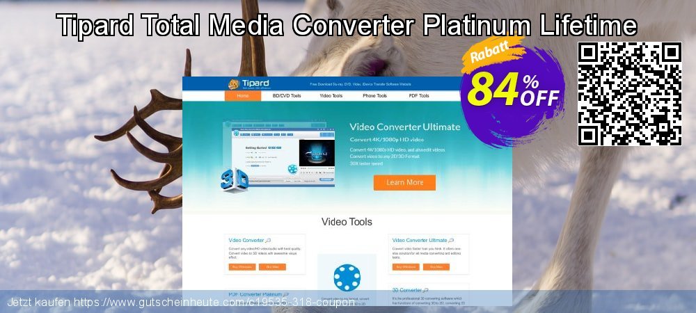 Tipard Total Media Converter Platinum Lifetime spitze Preisreduzierung Bildschirmfoto