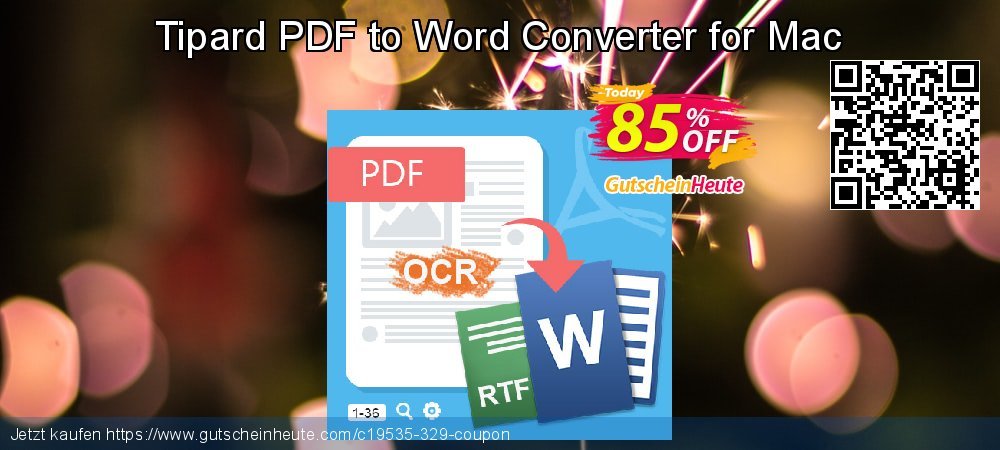 Tipard PDF to Word Converter for Mac großartig Diskont Bildschirmfoto