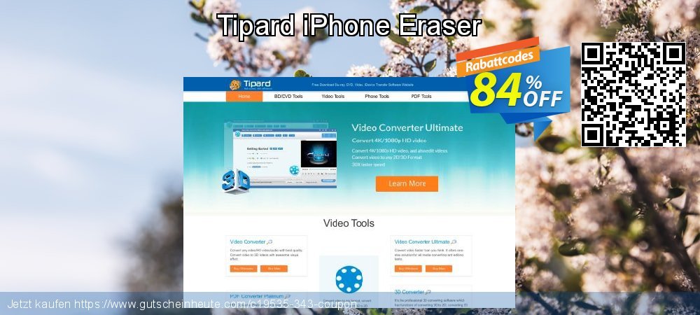 Tipard iPhone Eraser aufregenden Angebote Bildschirmfoto