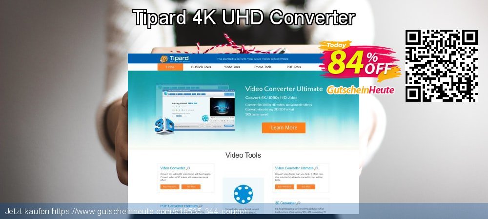 Tipard 4K UHD Converter umwerfende Promotionsangebot Bildschirmfoto