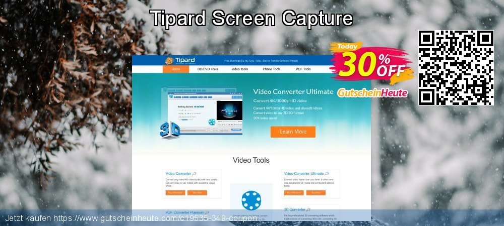 Tipard Screen Capture spitze Verkaufsförderung Bildschirmfoto