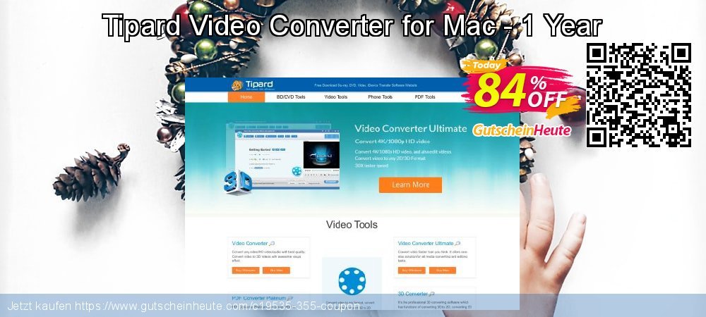 Tipard Video Converter for Mac - 1 Year besten Beförderung Bildschirmfoto