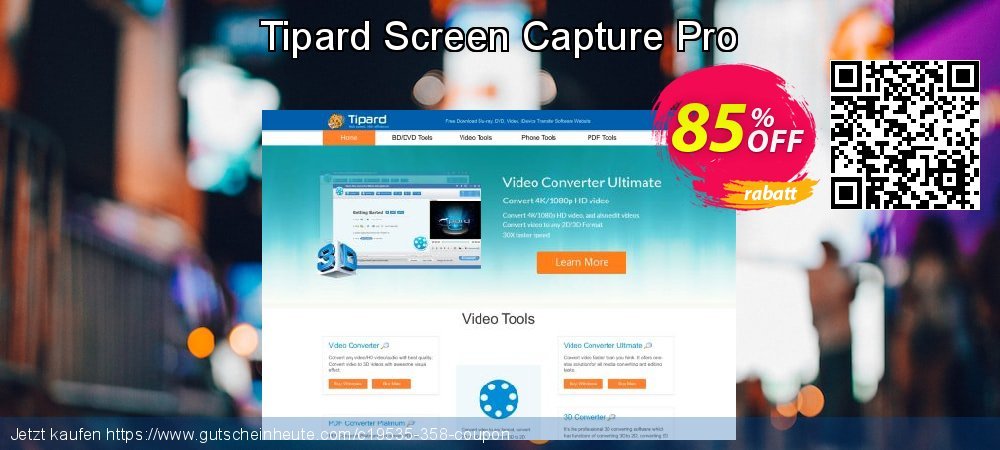 Tipard Screen Capture Pro unglaublich Ermäßigungen Bildschirmfoto