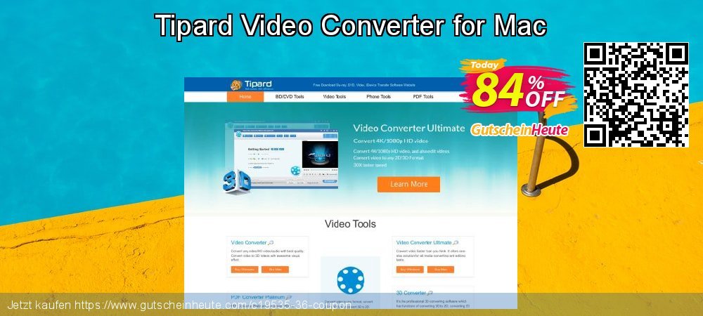 Tipard Video Converter for Mac beeindruckend Promotionsangebot Bildschirmfoto