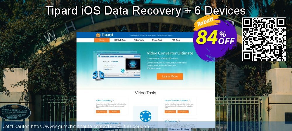 Tipard iOS Data Recovery + 6 Devices großartig Angebote Bildschirmfoto