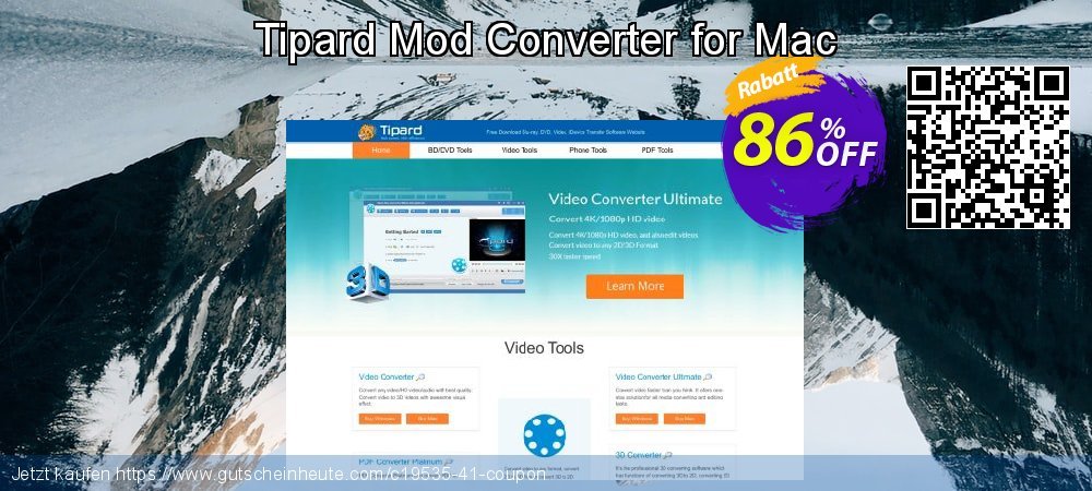 Tipard Mod Converter for Mac geniale Verkaufsförderung Bildschirmfoto