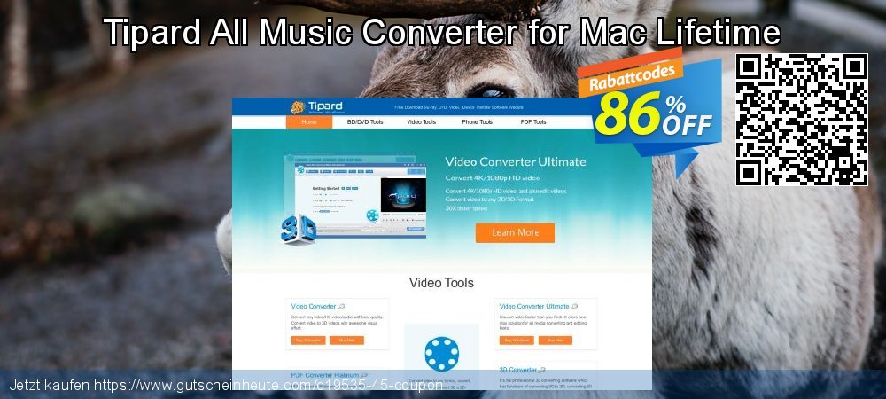 Tipard All Music Converter for Mac Lifetime klasse Preisnachlass Bildschirmfoto