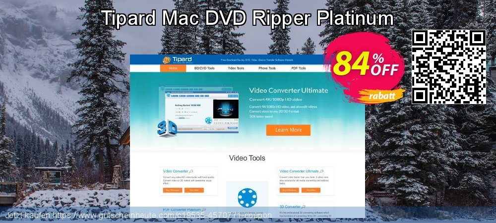 Tipard Mac DVD Ripper Platinum geniale Förderung Bildschirmfoto