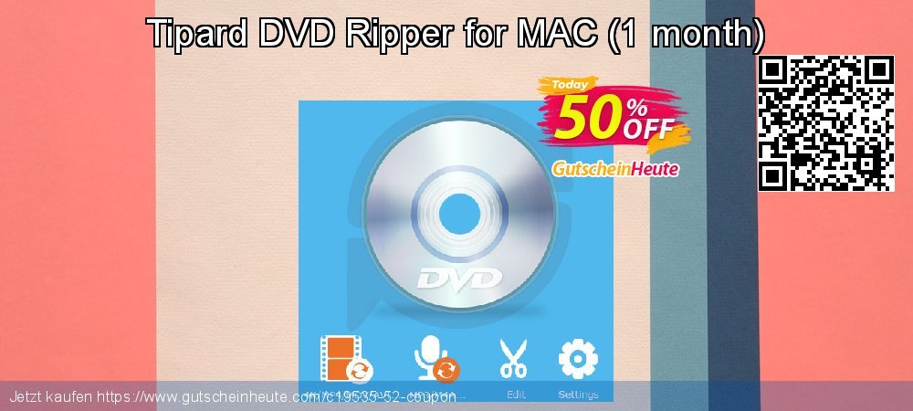 Tipard DVD Ripper for MAC - 1 month  erstaunlich Angebote Bildschirmfoto