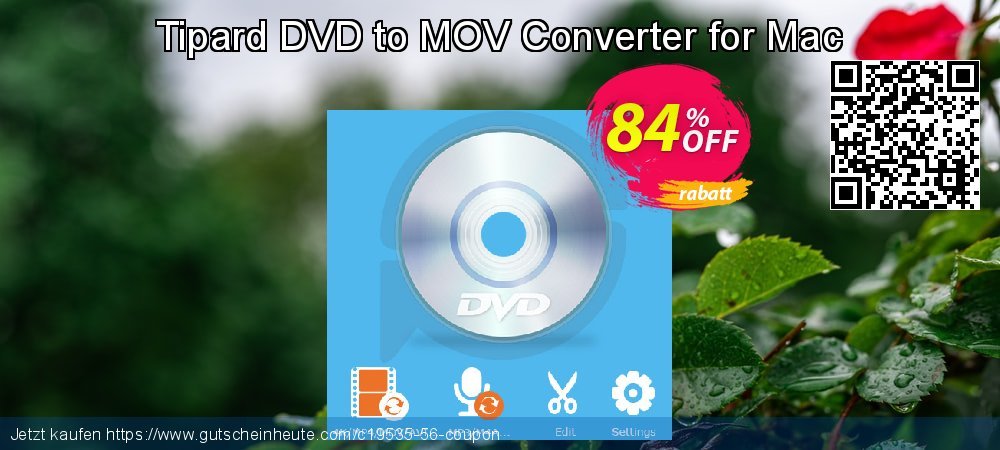Tipard DVD to MOV Converter for Mac wunderbar Ermäßigung Bildschirmfoto